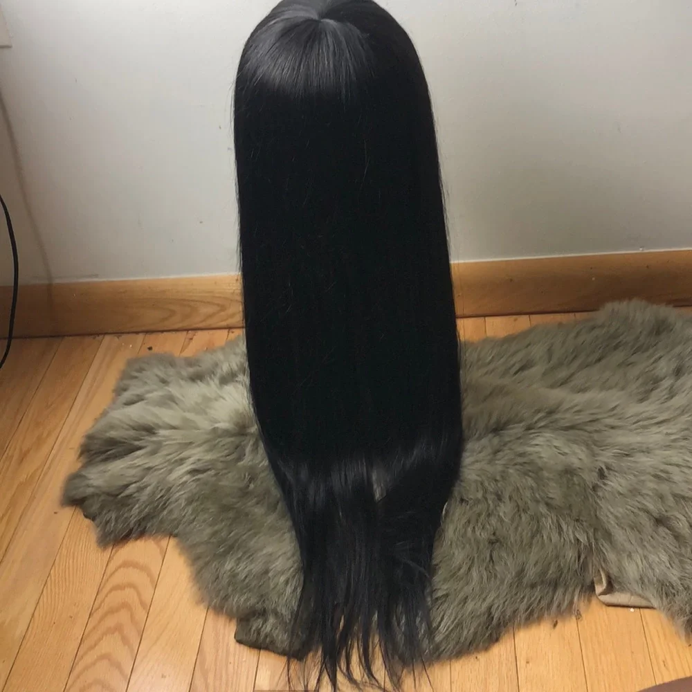 - 💫TIIA 20” HUMAN JET BLACK STRAIGHT BANG WIG *NEW*